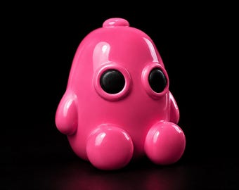 Figure Pop Art Blob Pink | Sculpture rose en béton | Pink Mortis