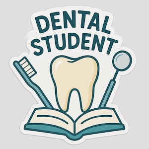 Adesivos para estudo odontológico / Para estudantes de odontologia / Adesivos de vinil para dentistas