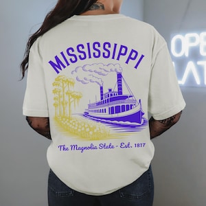 Personalized Mississippi State T-Shirt: Vintage Magnolia Gift
