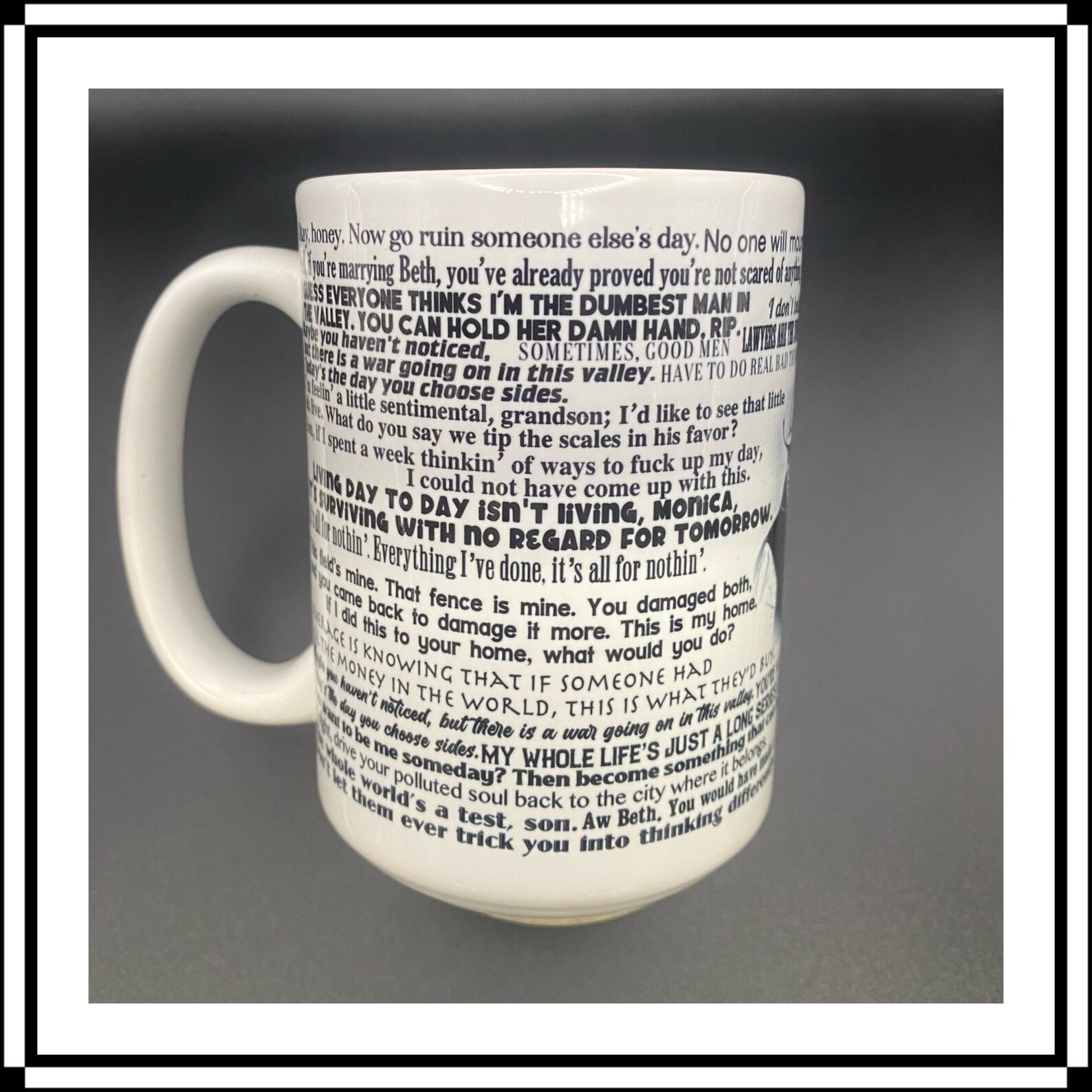 John Dutton Yellowstone Coffee Mug Etsy
