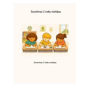 Social Story for Mistakes | Growth Mindset Printable for K-2 SEL (PDF Download)