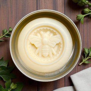 Beeswax Lotion Bar- Natural Moisturizer for Dry Skin/ Coconut Oil & Shea Butter/ Eco-Friendly, Plastic-Free Skincare