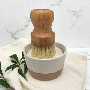 Tallow Dish Soap in Reusable Ceramic Dish-- Zero Waste | All-Natural Kitchen Soap | Plastic-Free Cleaning | Sustainable | Eco-Friendly Gift