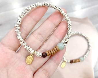 Star Moon Bodhi Seed Bracelet: Prosperity & Blessing Charm, Fidget Jewelry