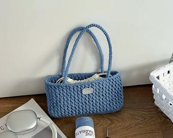 Baguette Bag Crochet Pattern, Beginner Friendly Tutorial (PDF Download)