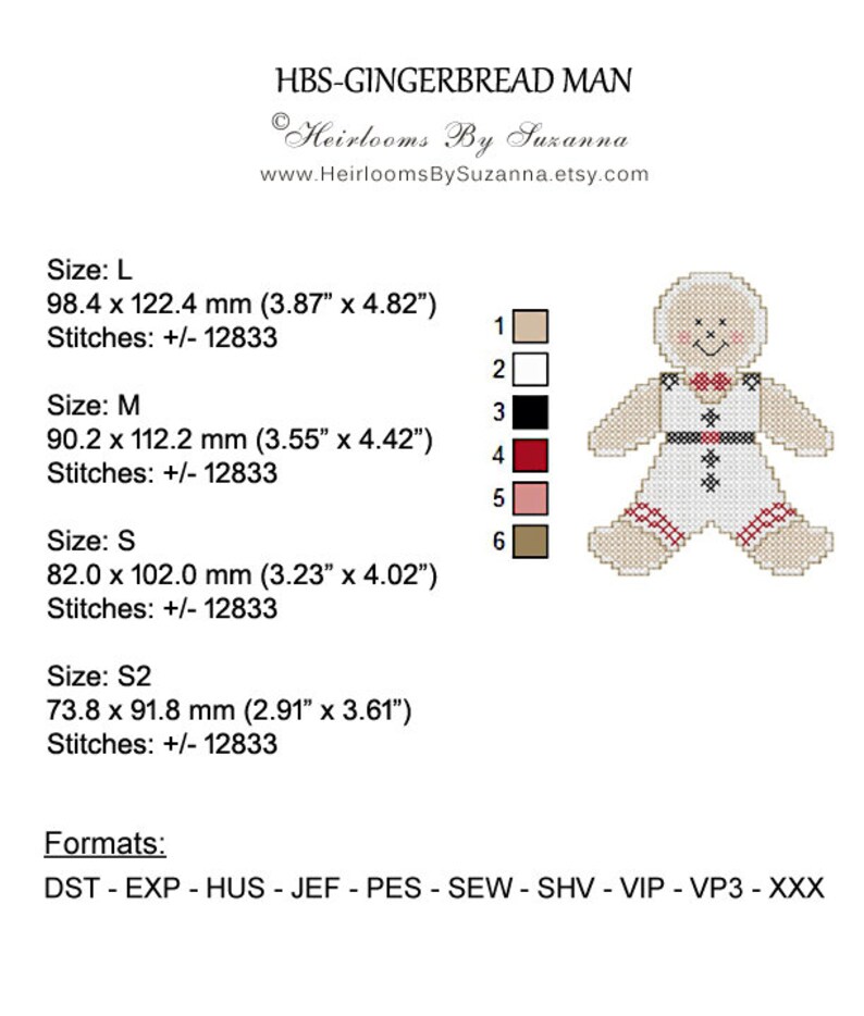Gingerbread Swatch Gingerbread Man With Oval Frame - Machine Cross Stitch Embroidery ...