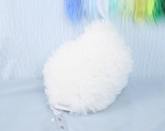 Fluffy Toscana Lamb Tail Handmade Furry Cosplay Accessory Poseable Wire Core Four Color Options Long Plush Costume Tail Cute Soft Toy Prop