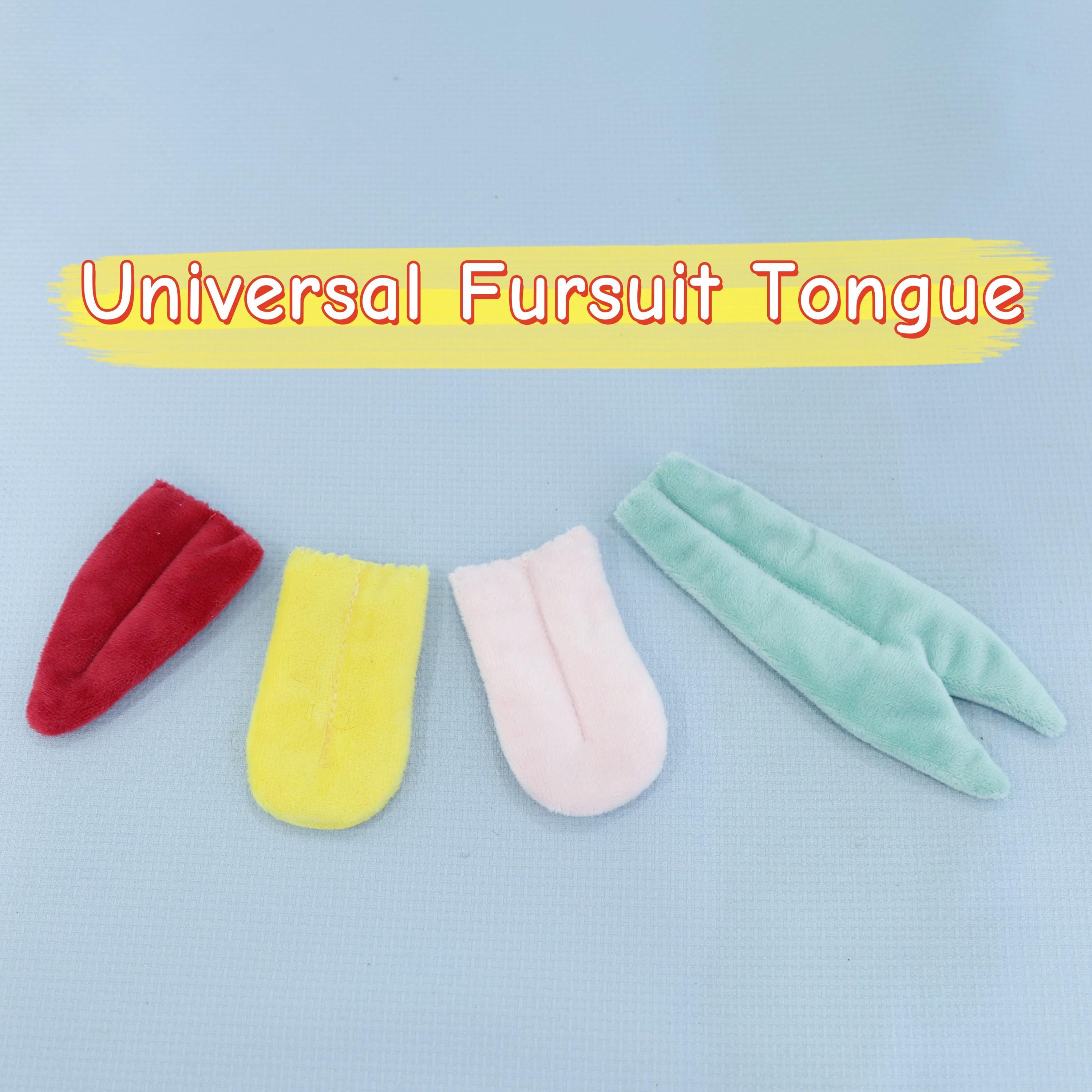 Universal Fursuit Tongue Bendable Plush Tongue Furry Cosplay Soft