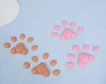 Realistic Silicone Paw Pads Soft Animal Toe Pads Fursuit Feet or Handpaws Flexible Food Grade Material Multiple Color Options Cosplay Builds