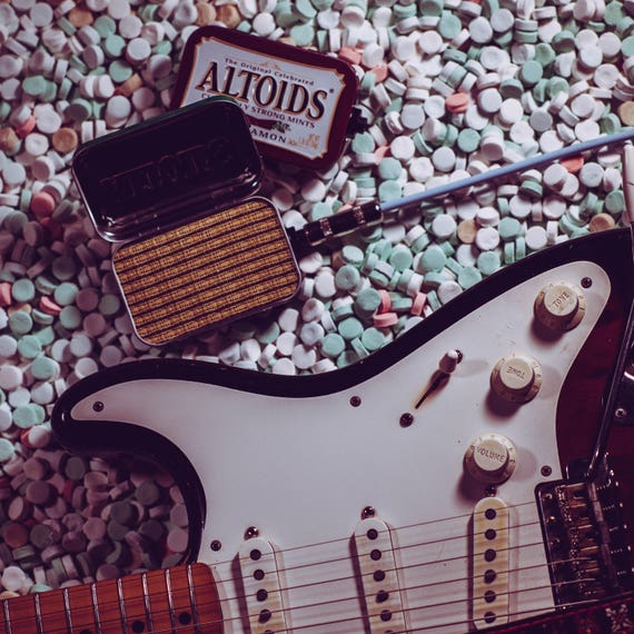 Portable Mint Tin Amp and Speaker for Electric Guitar- Altoids