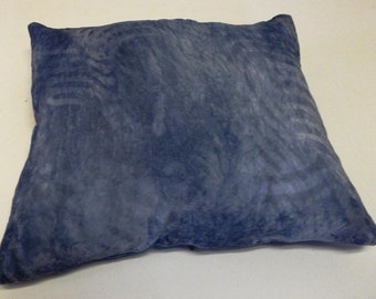 Handmade Blue Jean Velvet Tye Dyed pillow