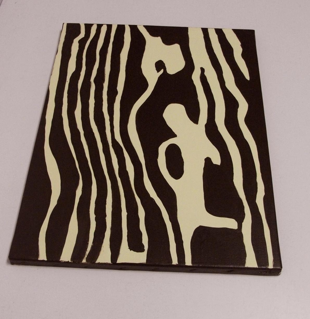 SALE Handpainted Faux Bois Wood Grain Pop Painting Etsy