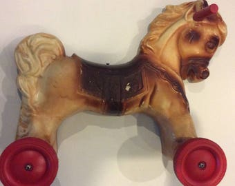 Hand cut 3-D Distressed Vintage Wonder Horse Wall Art OOAK one of a kind