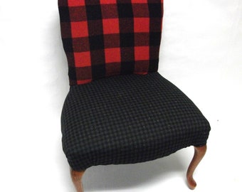 SALE Elmer Fudd Upholstered Chair with Cabriole Legs