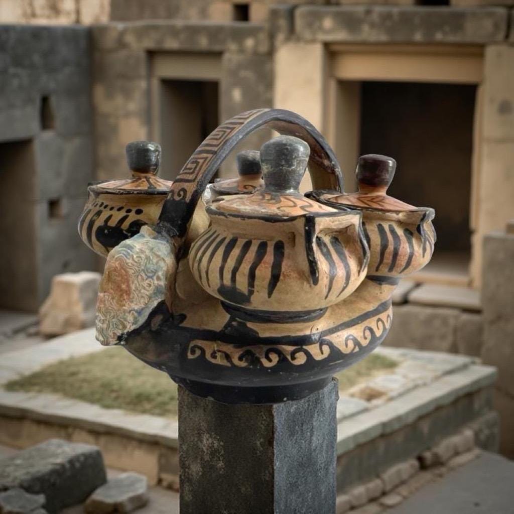 Rare Ancient Greek Kernos ca. 350 BC