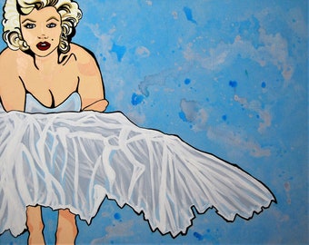 Marilyn Monroe, Art Print by Pop Artist JamiePop