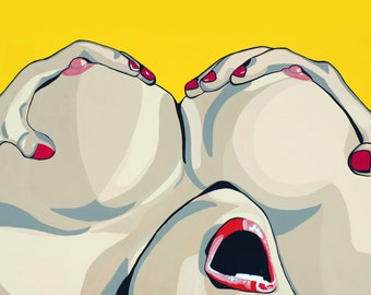 She Gets Me Art Print by Jamie Pop