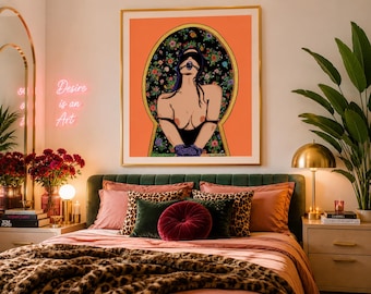 Through the Key Hole, Art Print by Pop Artist JamiePop