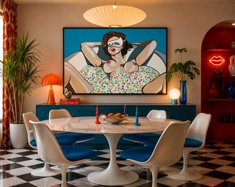 Breakfast is served aka Eat me, Art Print by Pop Artist JamiePop