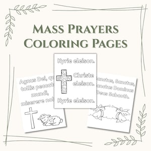 Mass Prayer Coloring Page Latin Prayer Worksheet Catholic Prayer Coloring Religious Education Worksheet Mass Prayer Learning Latin Printable