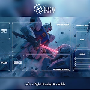 Gundam Playmat, Gundam-kaartspel, Gundam Mobile Suit, met of zonder zones, TCG, CCG, aangepast, muismat, gamepad, accessoire, speelkleed