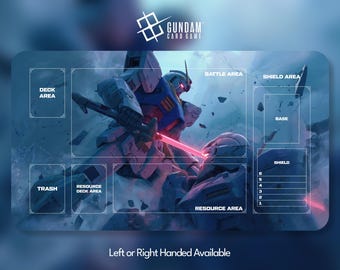 Gundam Playmat, Gundam Card Game, Gundam Mobile Suit, With or Without Zones, TCG, CCG, Custom, Mousepad, Gamepad, Accessory, Play Mat