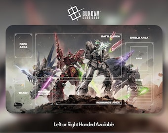 Tapete de juego Gundam, Juego de cartas Gundam, Gundam Mobile Suit, Con o sin zonas, TCG, CCG, Personalizado, Alfombrilla de ratón, Gamepad, Accesorio, Tapete de juego