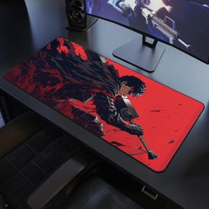 Berserk-muismat, lef, muismat, bureaumat, TCG, CCG, aangepast, anime, muismat, gamepad, accessoire, speelkleed, aangepaste muismat, gaming, esports