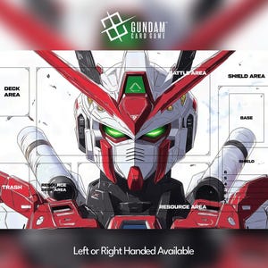 Tapete de jogo inspirado em Gundam Astray, jogo de cartas Gundam, com ou sem zonas, TCG, CCG, personalizado, Disney, mousepad, gamepad, acessório, tapete de jogo