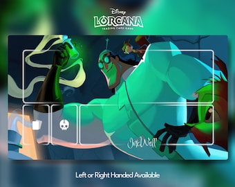 Tapete de juego Disney Lorcana, Kronk, Kronk el Científico Loco, TCG, CCG, Tapete de juego personalizado, Disney, Alfombrilla de ratón, Gamepad, Accesorio, Tapete de juego