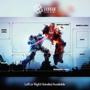 Tapete de jogo Gundam, jogo de cartas Gundam, com ou sem zonas, TCG, CCG, personalizado, mousepad, gamepad, acessório, tapete de jogo