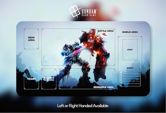 Gundam Playmat, Gundam Card Game, With or Without Zones, TCG, CCG
