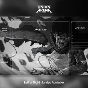 Union Arena Playmat, Union Arena Card Game, Anime, With or Without Zones, TCG, CCG, Custom, Mousepad, Gamepad, Accessory, Play Mat