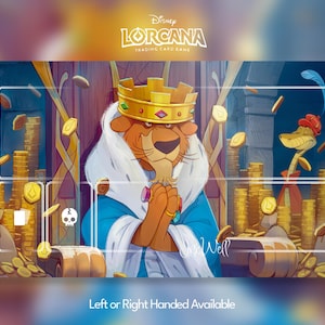 Tapete de juego Disney Lorcana, Príncipe Juan, Rey Príncipe Juan, TCG, CCG, Personalizado, Disney, Alfombrilla de ratón, Gamepad, Accesorio, Tapete de juego
