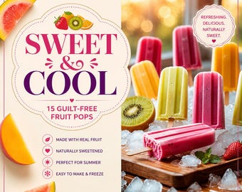 Recetas de paletas de frutas (eBook): 15 delicias heladas saludables, descarga digital, PDF