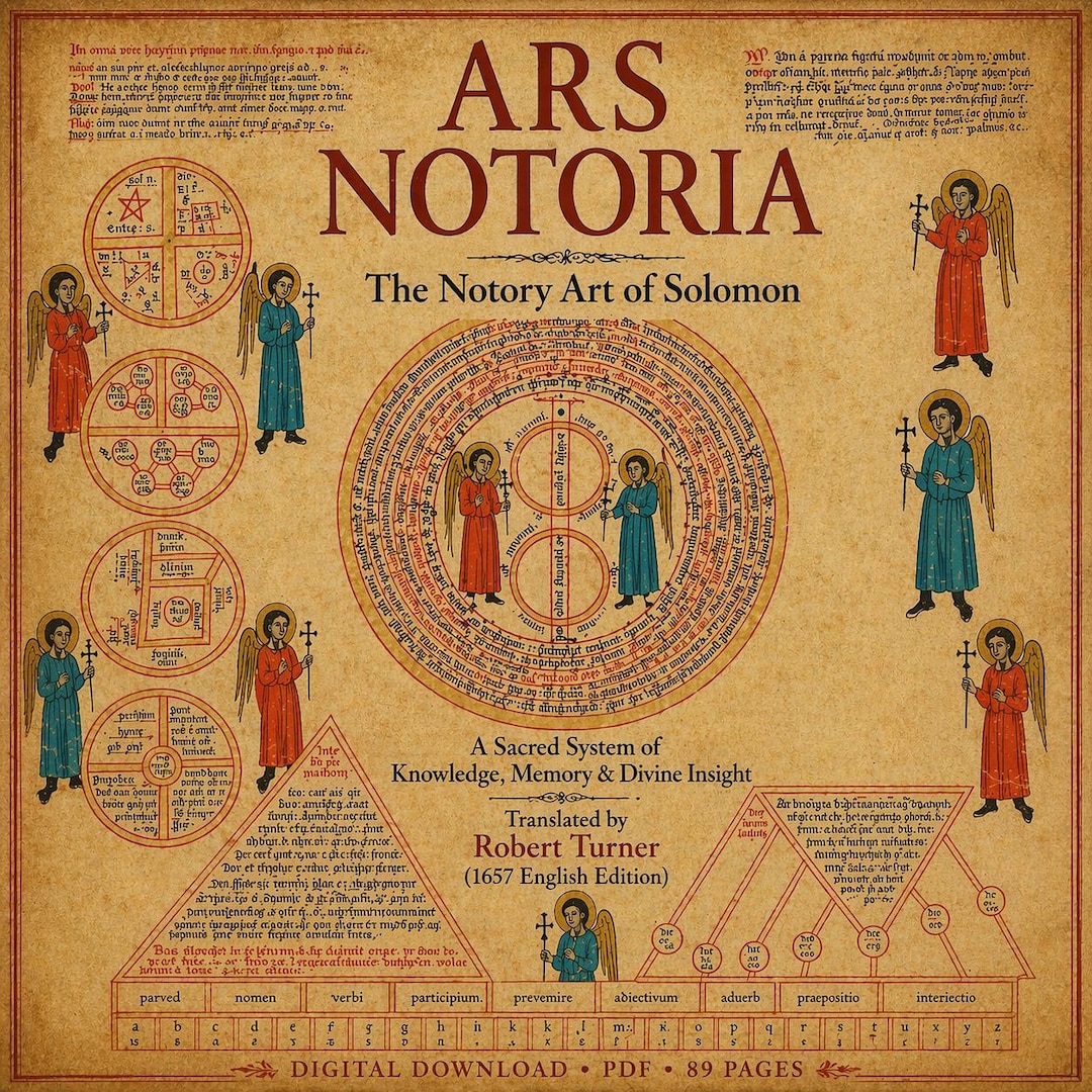 Ars Notoria — the Notory Art of Solomon (1657), Rare Solomonic Grimoire ...