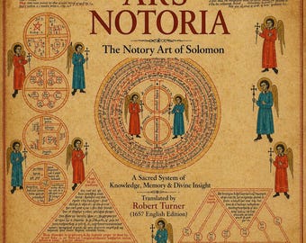 Ars Notoria — El arte notorio de Salomón (1657), Grimorio salomónico poco común, Magia ritual medieval, PDF
