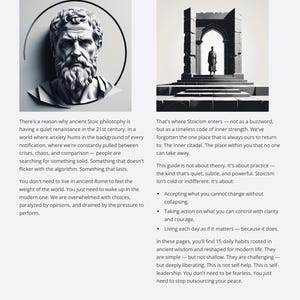 Stoic Mindset Guide: Daily Stoic Habits Workbook, PDF Download, eBook image 3