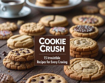 Cookie Rezept-Anleitung | 15 einfache & leckere Kekse | Digitales PDF Backbuch für süße Leckereien