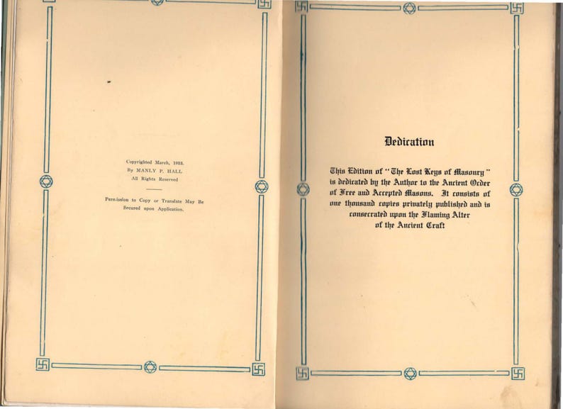 The Lost Keys of Masonry (1923) by Manly P. Hall, Masonic Symbols ...