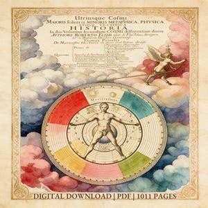 Utriusque Cosmi (1617), zeldzame hermetische kosmologie, alchemie, esoterisch universum, Latijn geïllustreerd Magnum Opus pdf