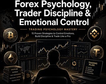 Trading Psychology Mastery, Forex Mindset Guide, Crypto & Stock Trading, Discipline for Traders, PDF, eBook