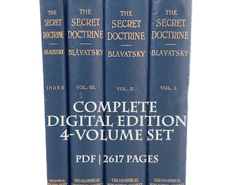 The Secret Doctrine (Complete 4-Volume Archive), H.P. Blavatsky — Cosmogenesis, Anthropogenesis, Occult Evolution, Theosophy, PDF