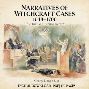 Witchcraft Cases 1648–1706 – Colonial New England Records (PDF)