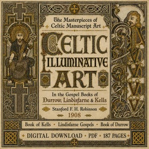 Early Medieval Manuscript (1908) – Celtic Illuminative Art in the Gospel Books of Durrow, PDF