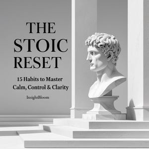Stoic Mindset Guide | Daily Stoic Habits PDF | How to Be Stoic Workbook | Control Emotions Journal