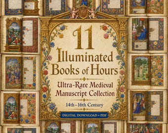 Illuminated Medieval Books of Hours – 11 Ultra-Rare Facsimiles (PDF)
