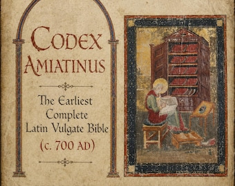 Codex Amiatinus - Vulgate latine complète, manuscrit du VIIIe siècle (vers 700 après JC), PDF