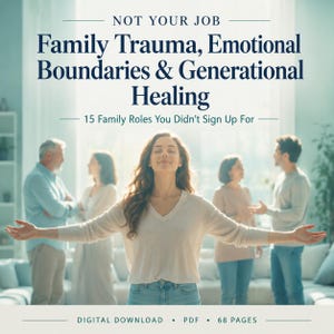 Not Your Job, Family Trauma Workbook, Emotional Boundaries, Parentified Child Healing Guide, PDF