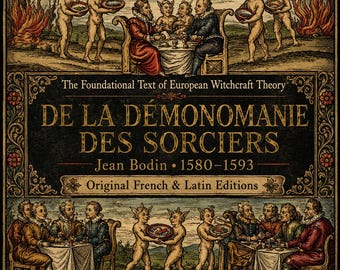 Witchcraft Book, Witch Trials History - Jean Bodin, De la Démonomanie des Sorciers, PDF
